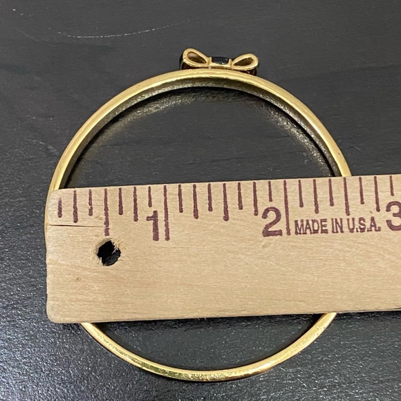 KATE SPADE Black Take A Bow Enamel Layering Stackable Bangle Bracelet - Picture 9 of 16